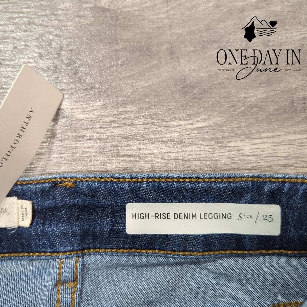 Pilcro and The Letterpress High Rise Denim Jegging Jeans Size 0 (25) - Picture 2 of 8